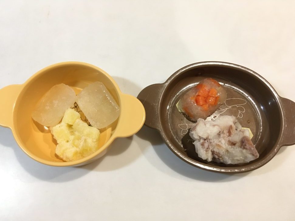 2歳児の朝食②の準備