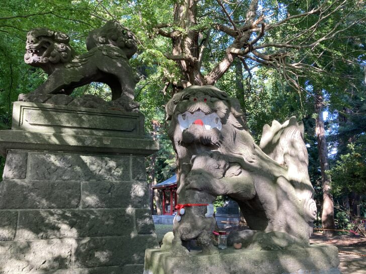 猿賀神社の子護り獅子